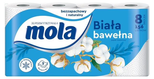 Mola Biala Bawelna 8pak